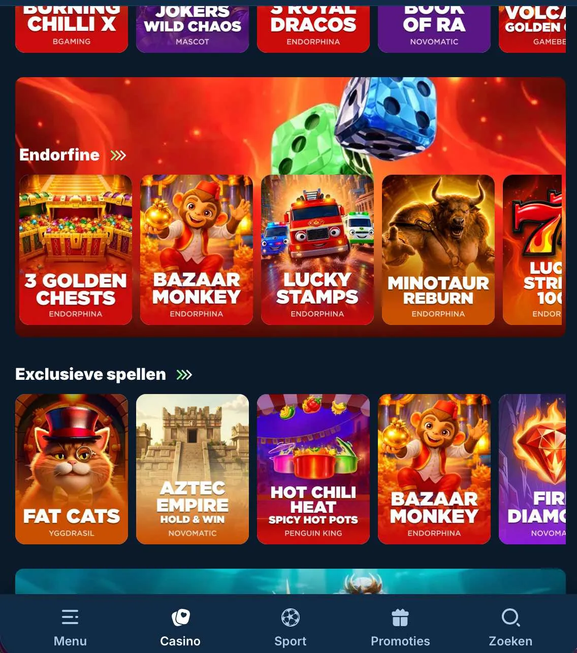 Spellen bij Lolo Casino